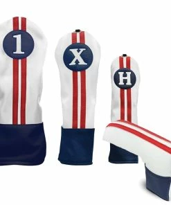 Sahara Retro Headcover Red/White/Blue