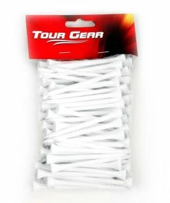 GENERIC White Wooden Tees 100 Pack Golf Tees