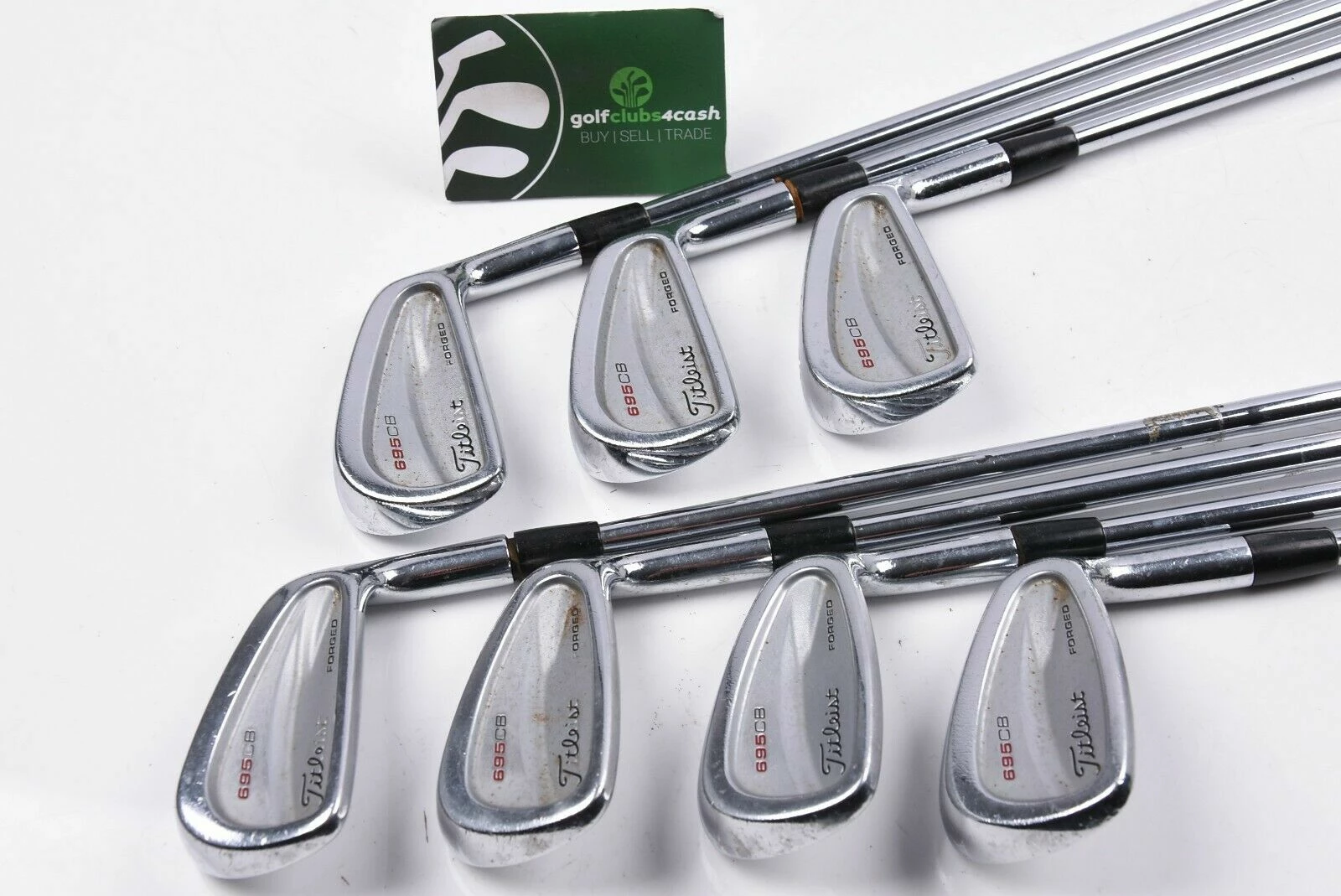 Titleist 695 CB Irons / 4-PW / Stiff Flex Dynamic Gold Shafts / TII695069 4 Titleist 695 CB Irons / 4-PW / Stiff Flex Dynamic Gold Shafts / TII695069 - Image 2