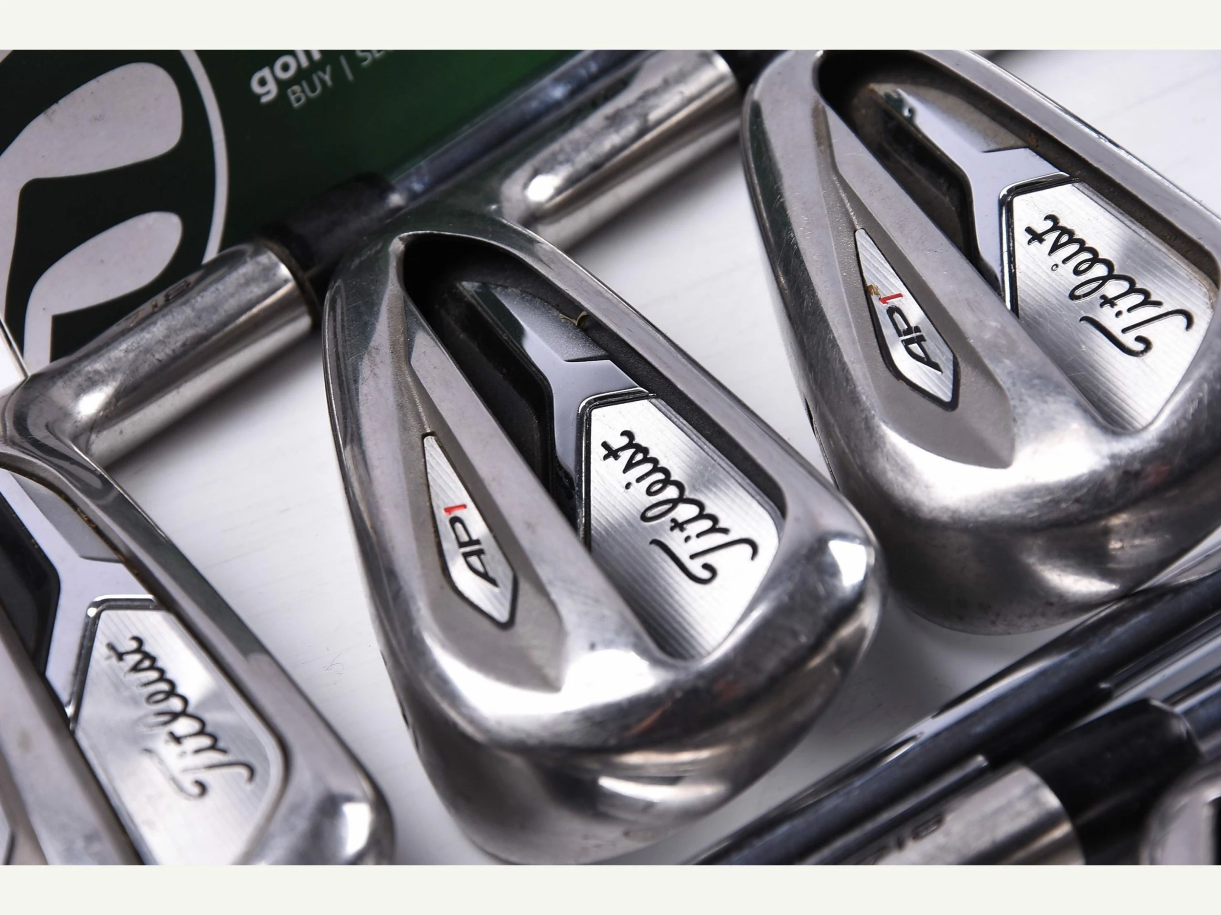 Titleist 718 AP1 Irons / 5-PW+48 Degree / Stiff Flex AMT Red S300 Shafts 3 Titleist 718 AP1 Irons / 5-PW+48 Degree / Stiff Flex AMT Red S300 Shafts