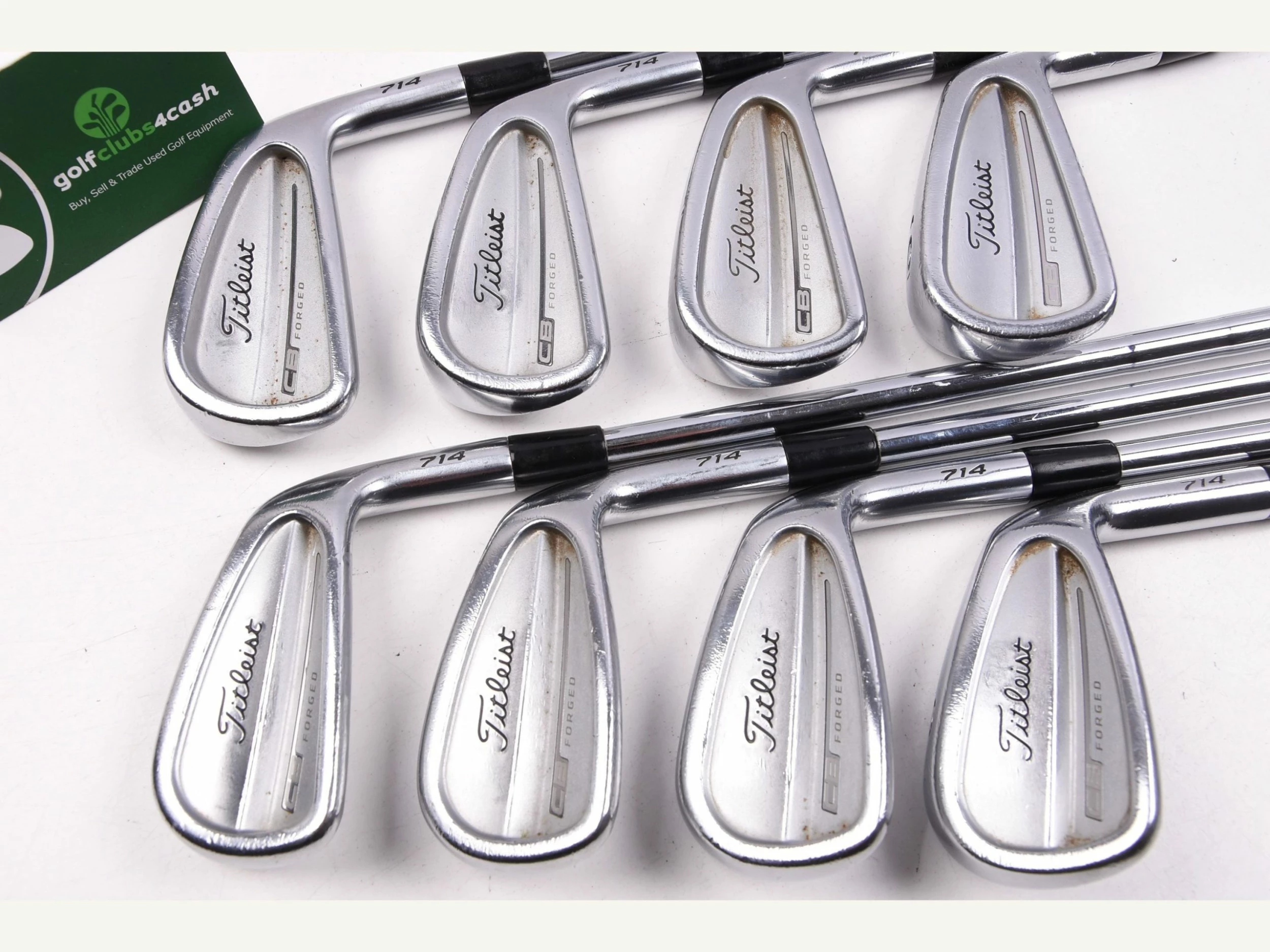 Titleist 714 CB Irons / 3-PW / Stiff Flex KBS Tour Shafts 4 Titleist 714 CB Irons / 3-PW / Stiff Flex KBS Tour Shafts - Image 2