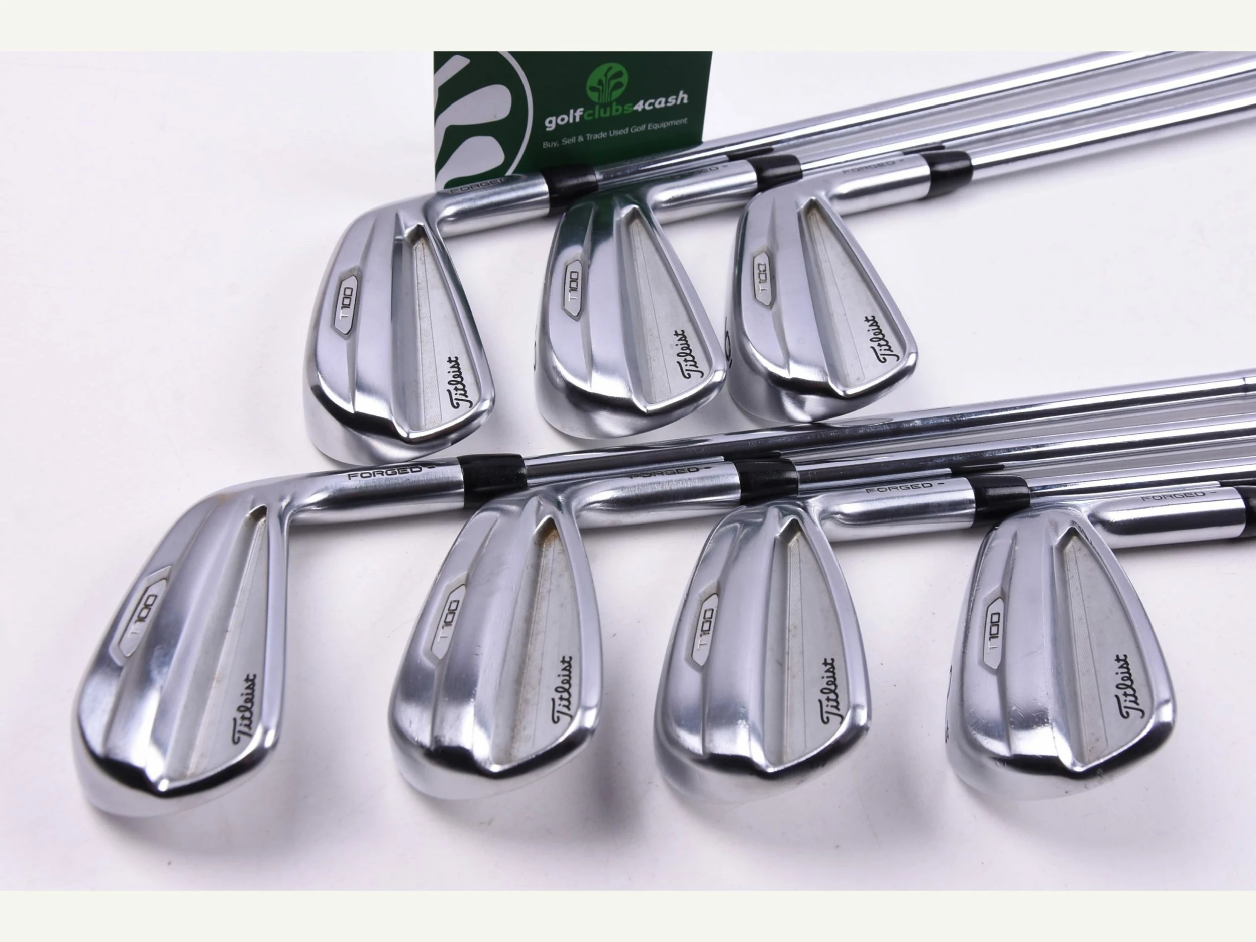 Titleist T100 2021 Irons / 4-PW / Stiff Flex True Temper AMT Black S300 Shafts 4 Titleist T100 2021 Irons / 4-PW / Stiff Flex True Temper AMT Black S300 Shafts - Image 2