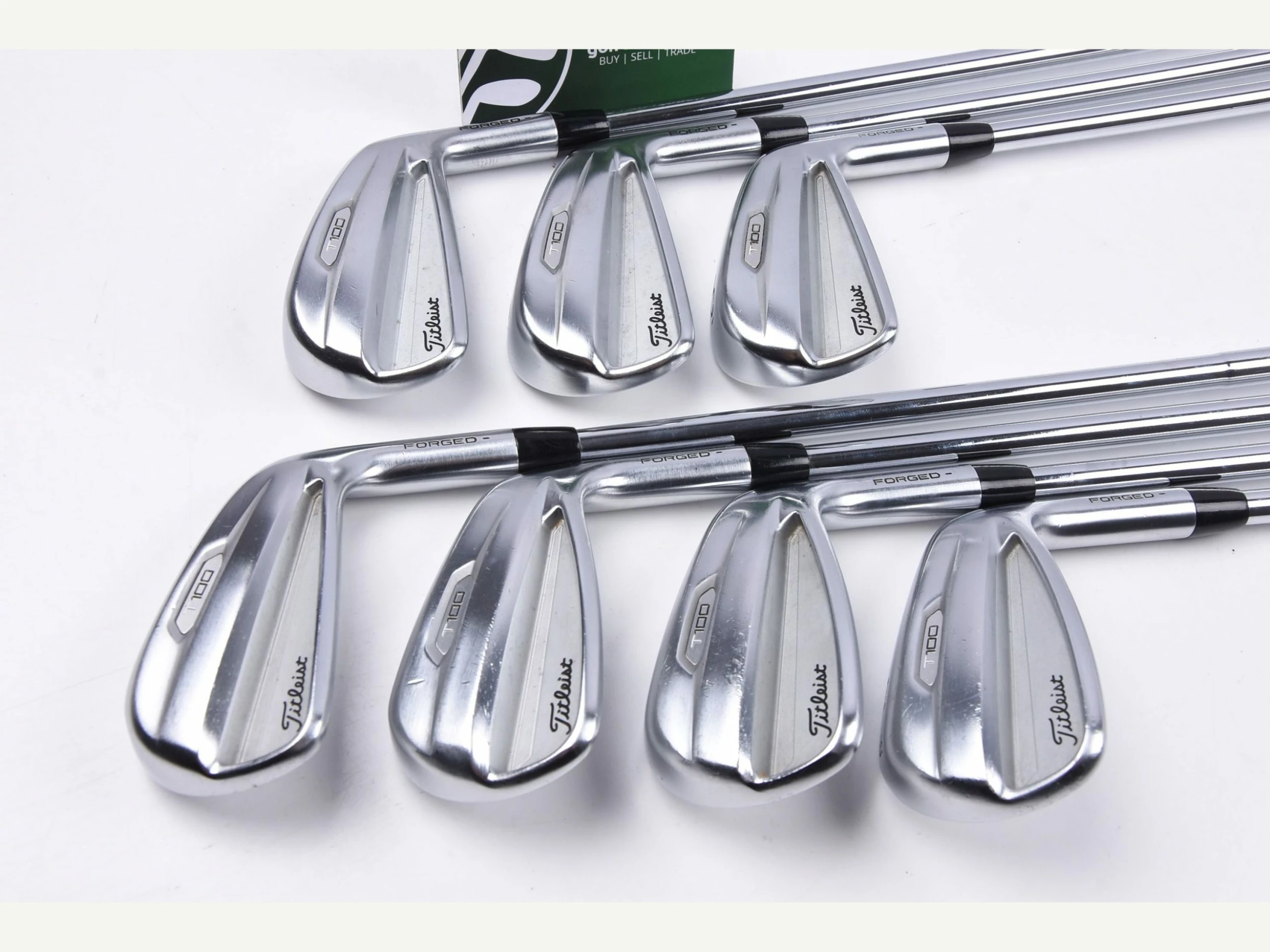 Titleist T100 2021 Irons / 4-PW / Stiff Flex AMT Tour White S300 Shafts 4 Titleist T100 2021 Irons / 4-PW / Stiff Flex AMT Tour White S300 Shafts - Image 2